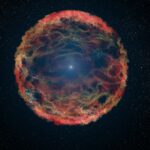 Impresión artística de la supernova 1993J en la galaxia M81.