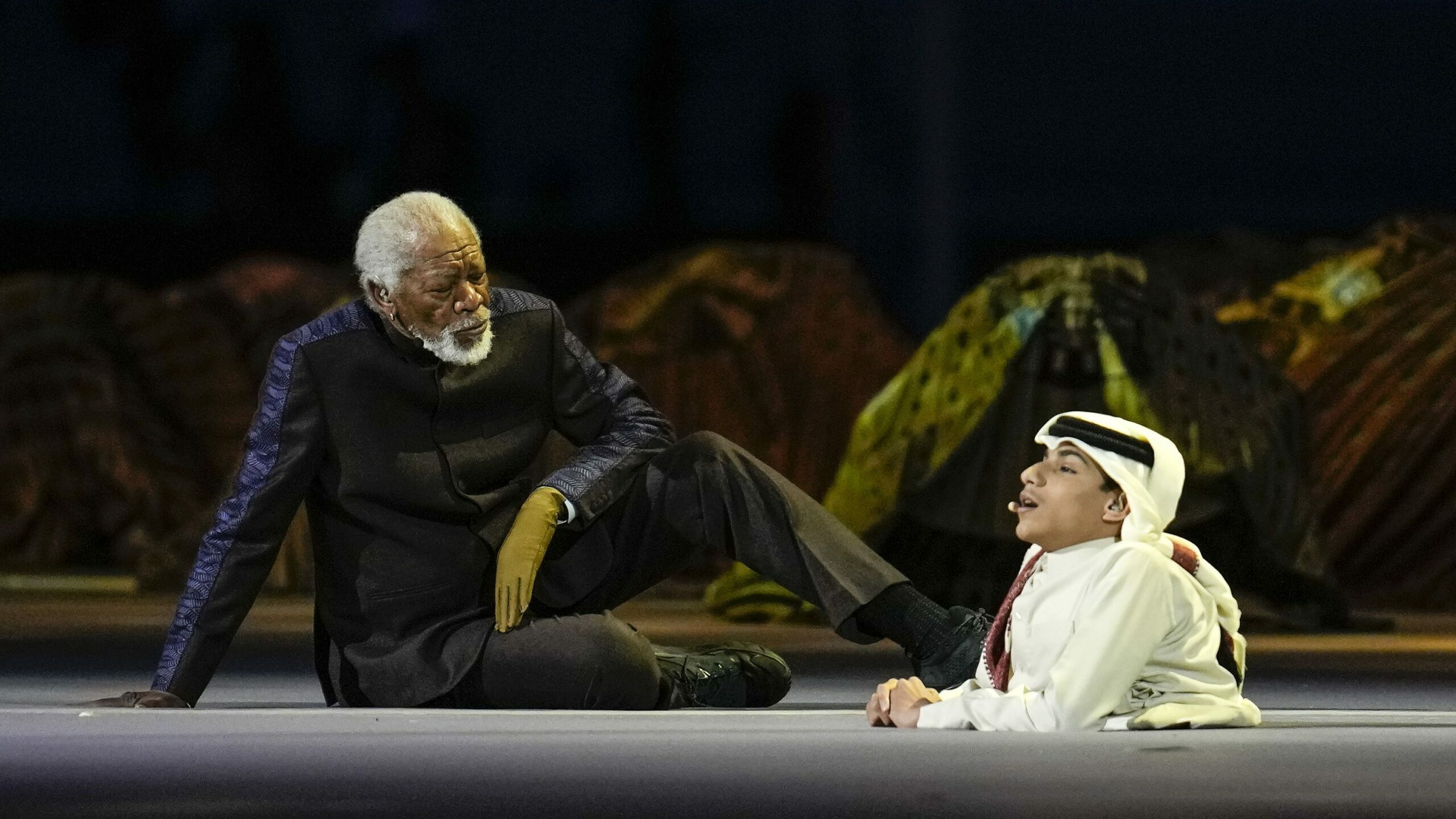 Morgan Freeman en el Mundial de Qatar