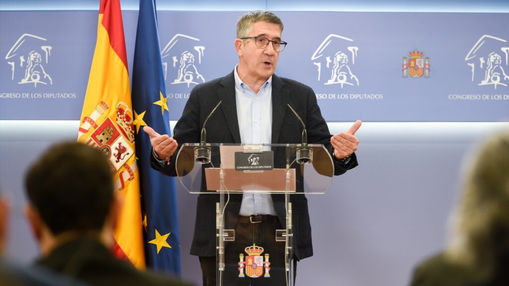 El portavoz del PSOE en el Congreso, Patxi López. Gustavo Valiente / Europa Press