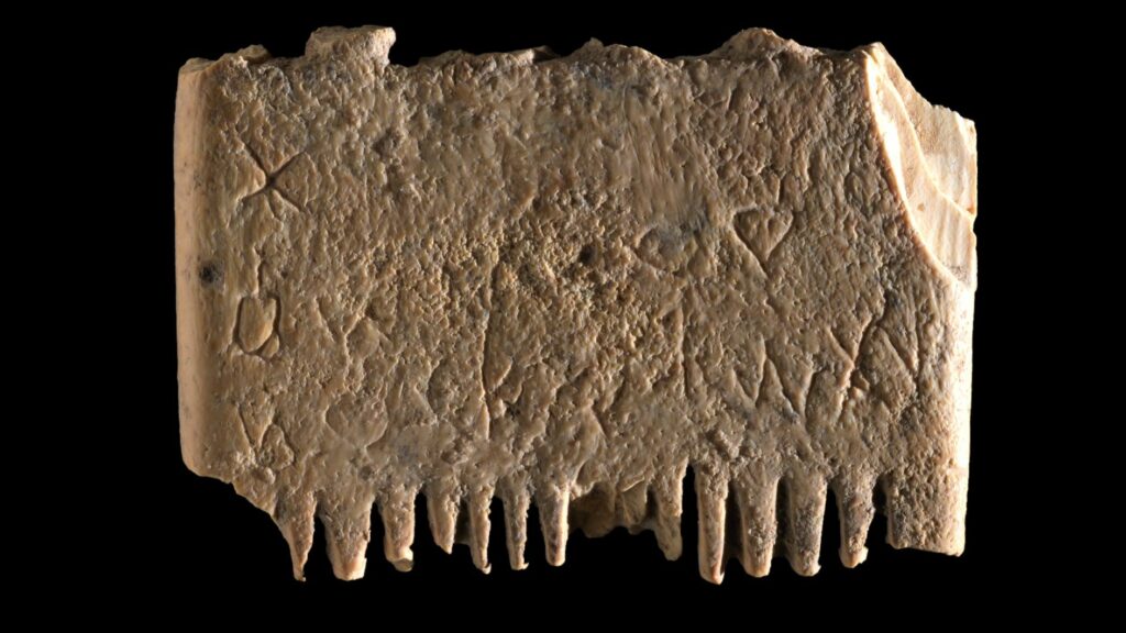 Una oración contra los piojos escrita en un peine de hace 3.700 años