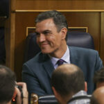 El presidente del Gobierno, Pedro Sánchez, este jueves, en el Congreso.