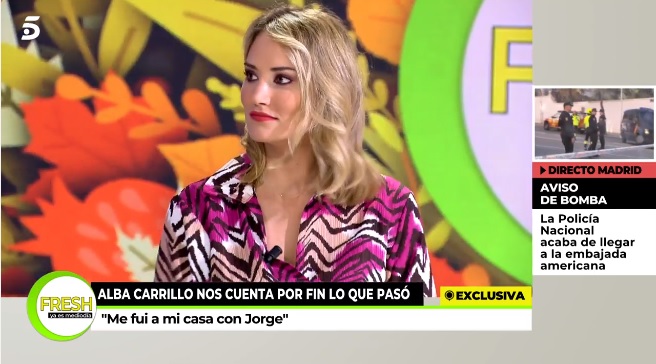 Alba Carrillo desvela que tuvo relaciones con Jorge Pérez en su casa