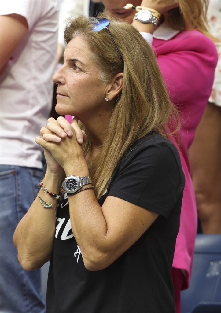 Arantxa Sánchez Vicario, en el US Open 2022 en septiembre