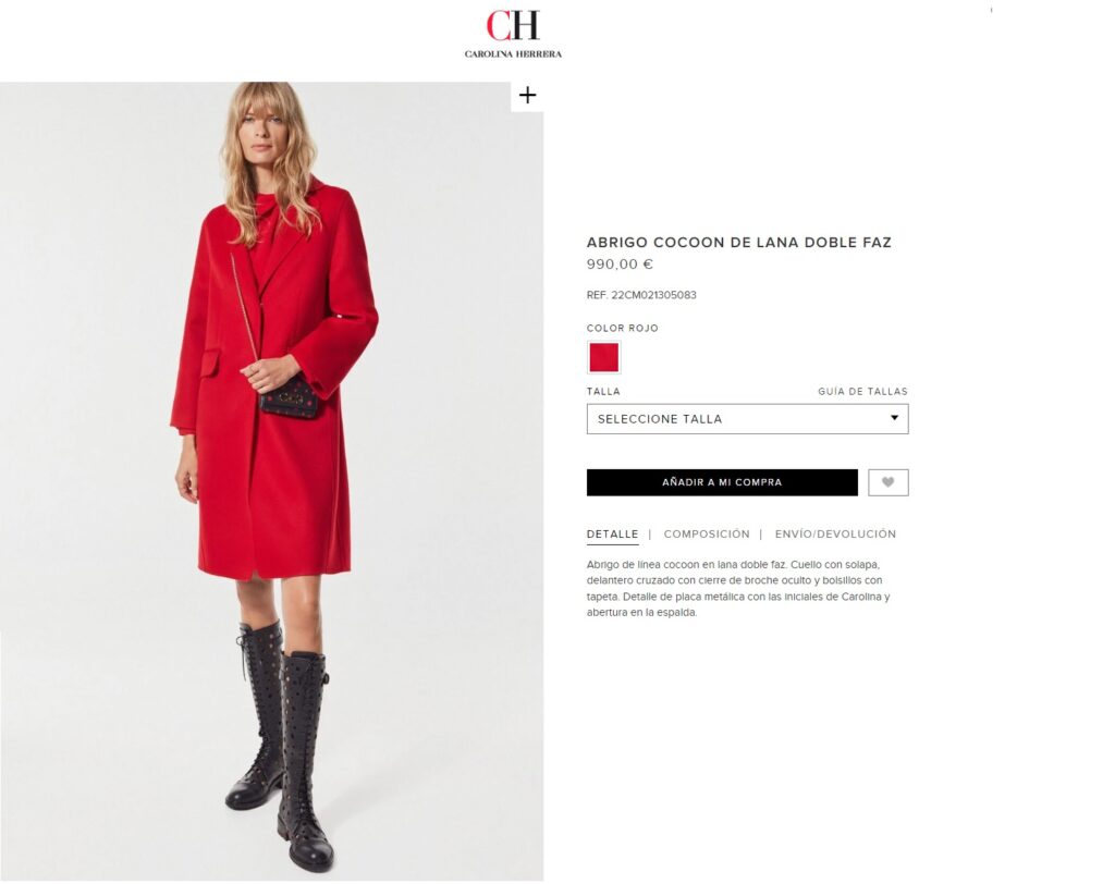 El abrigo rojo que llevó la reina Letizia es de Carolina Herrera