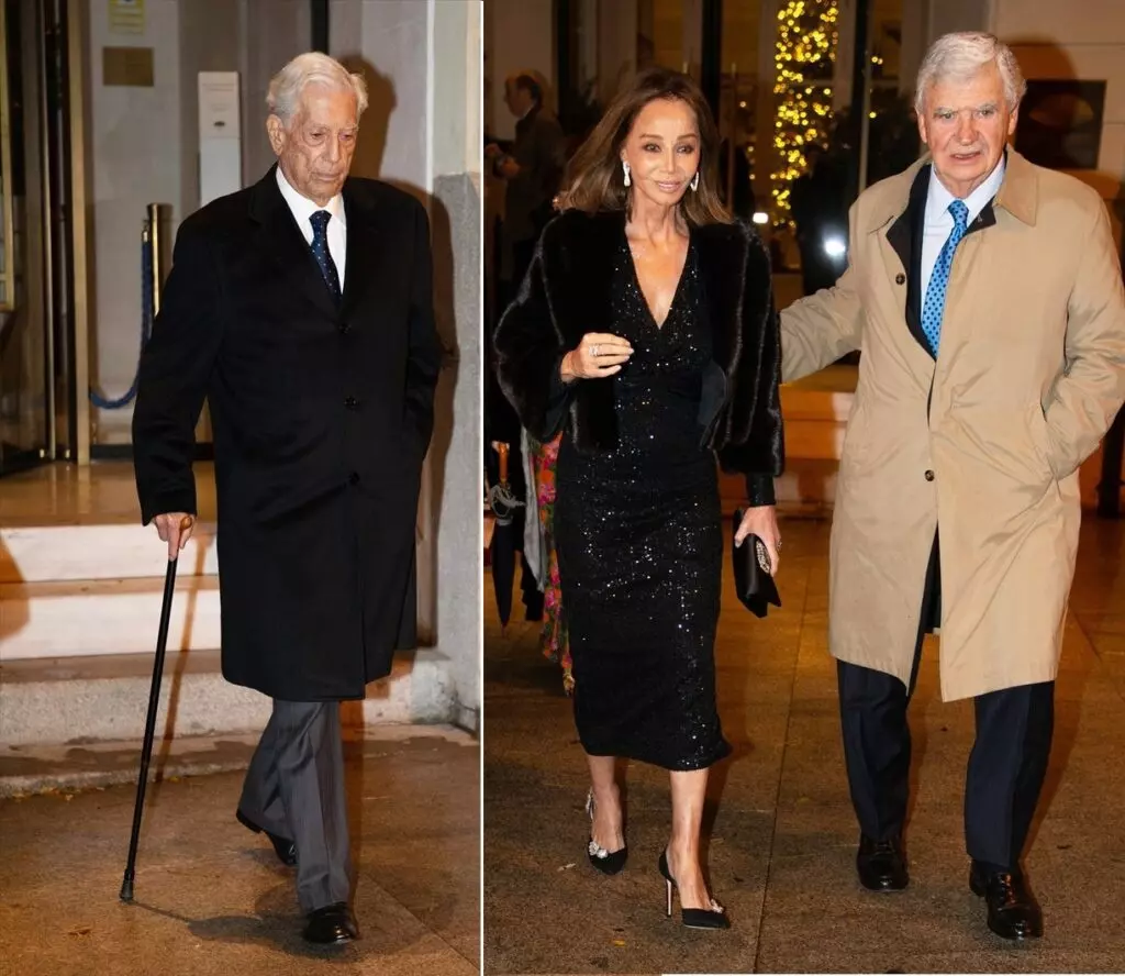 Mario Vargas Llosa e Isabel Preysler salieron por separada de una fiesta en el Hotel Ritz el 14 de diciembre