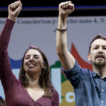 El exlíder de Podemos, Pablo Iglesias, y la ministra de Igualdad, Irene Montero, en la 'Uni de otoño', el 6 de noviembre de 2022, en Madrid.