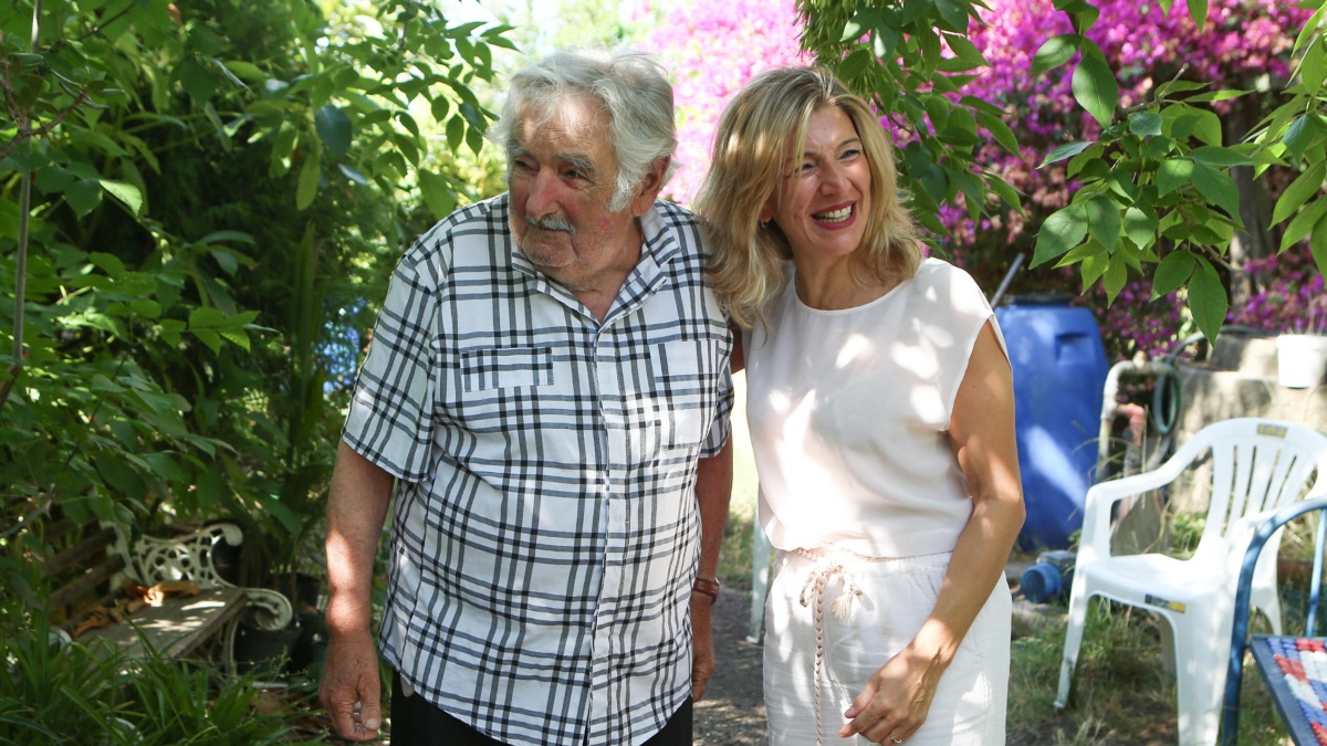 Yolanda Díaz con el expresidente uruguayo José Pepe Mujica