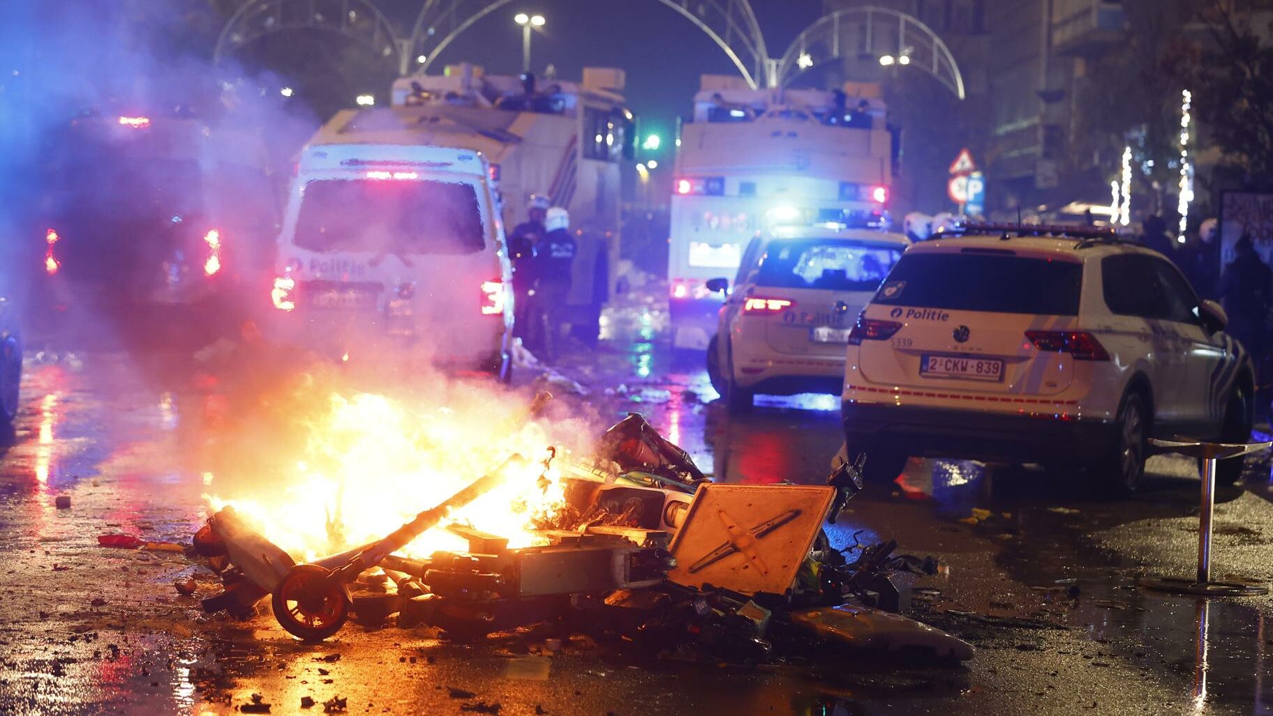 Disturbios en ciudades belgas tras partido Bélgica-Marruecos