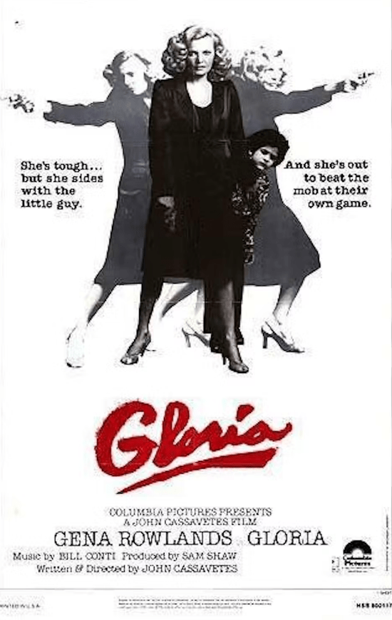 Cartel de la película 'Gloria', de John Cassavetes, altertativa para Navidad