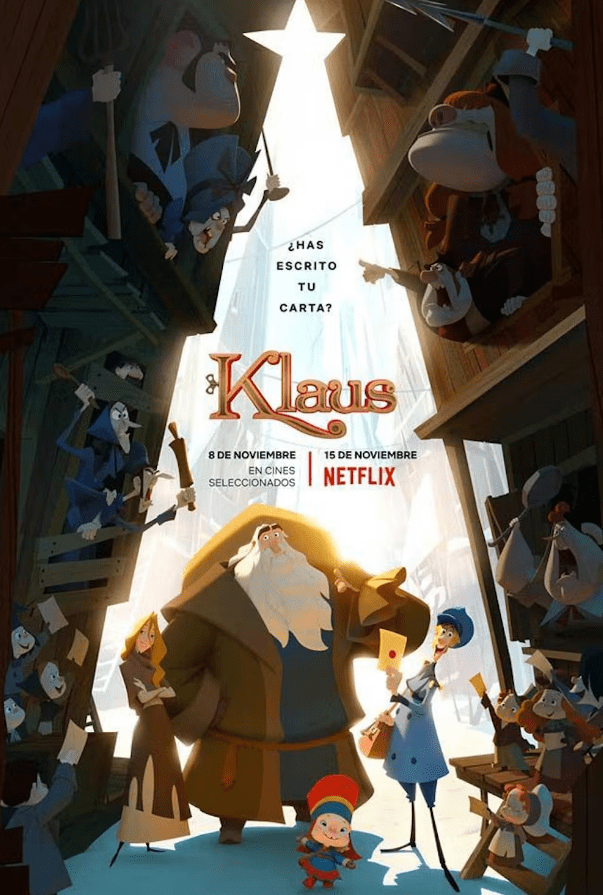 Cartel de la película 'Klaus', de Sergio Pablos, altertativa para Navidad