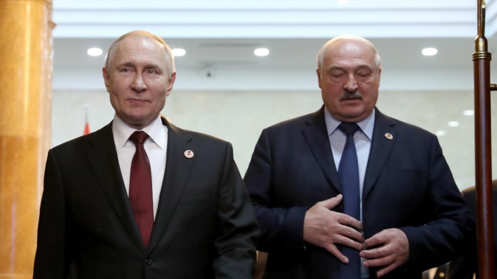 Vladímir Putin y Aleksandr Lukashenko