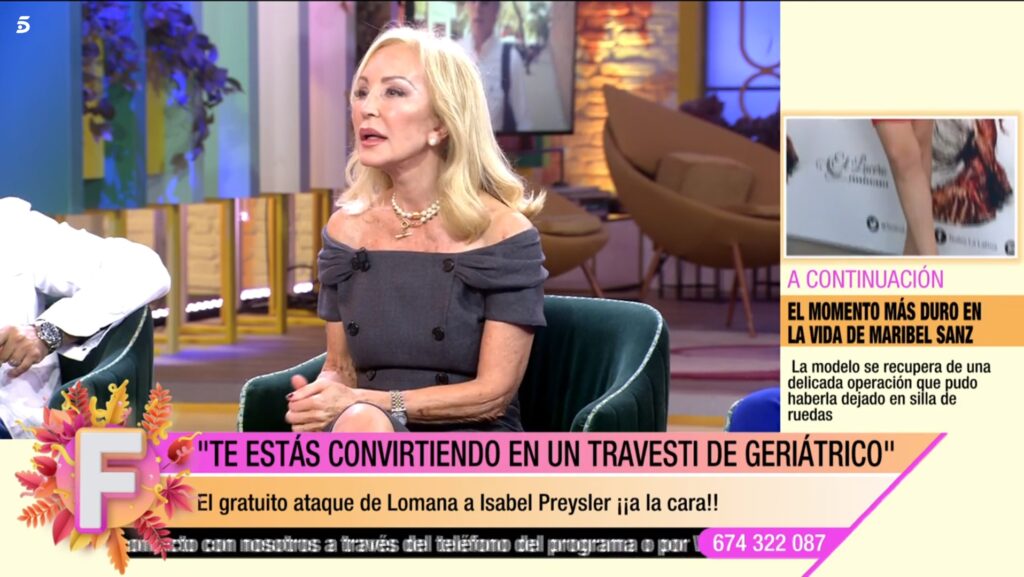 Carmen Lomana critica lo mal operada que está Isabel Preysler