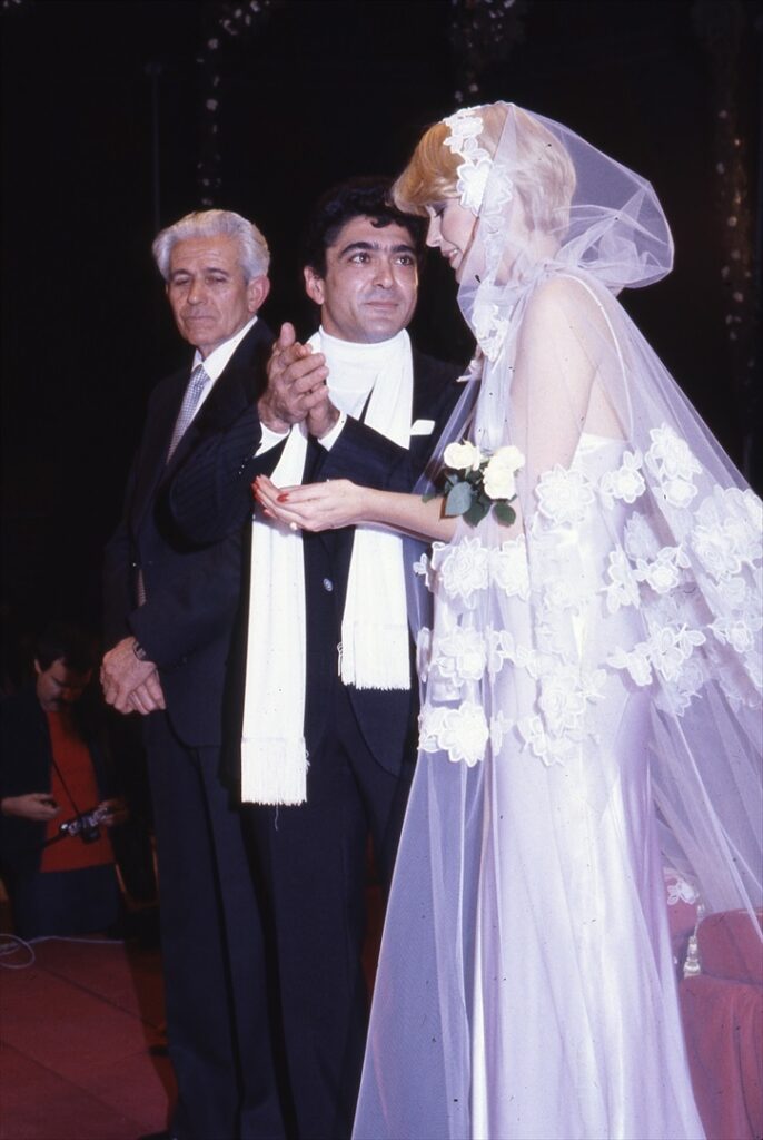 Foto del día de la boda de Bárbara Rey y Ángel Cristo
