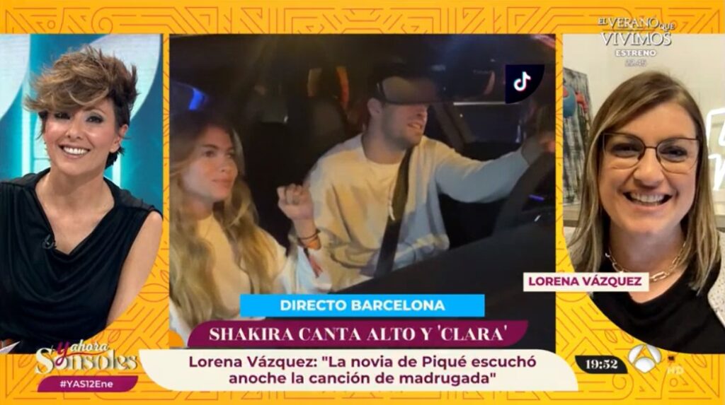 La periodista Lorena Vázquez cuenta cuál fue la reacción de Clara Chía al escuchar la canción de Shakira