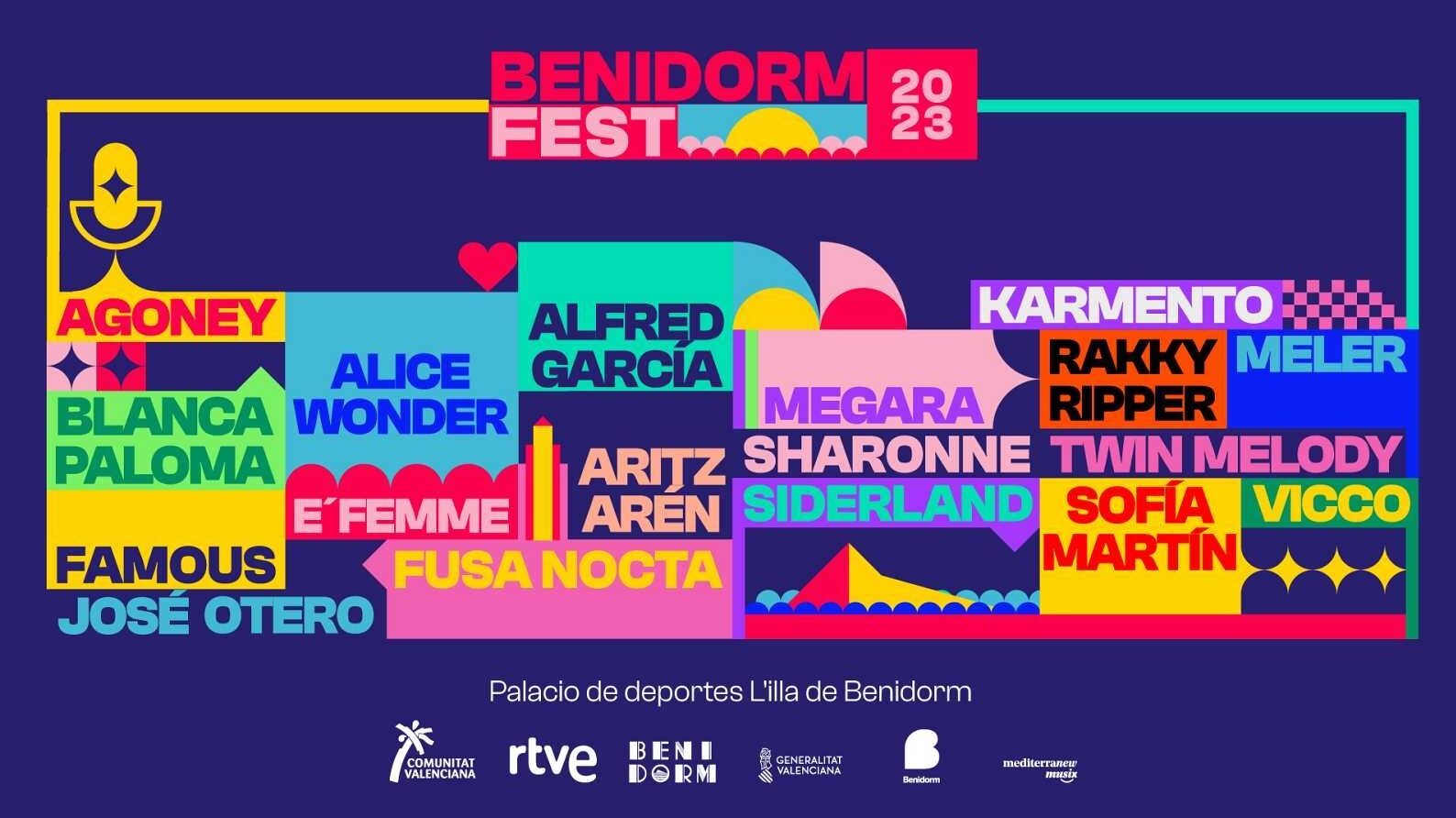 Estas son las nueve canciones de la primera semifinal del Benidorm Fest 2023