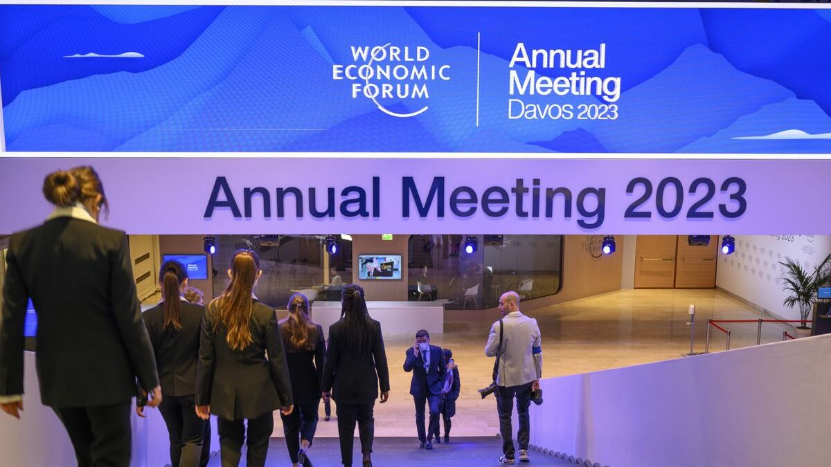 La reunión anual del Foro Económico Mundial en Davos, en Zúrich, Suiza.