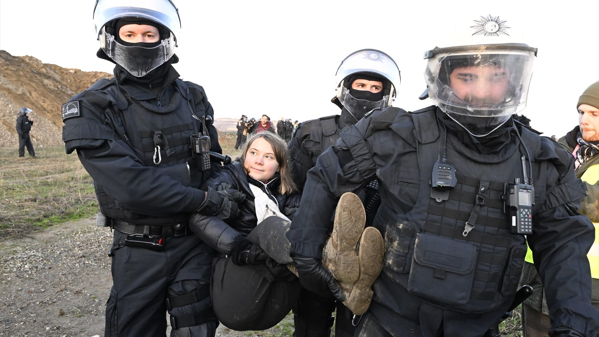 La policía detiene a Greta Thunberg en una manifestación en Alemania