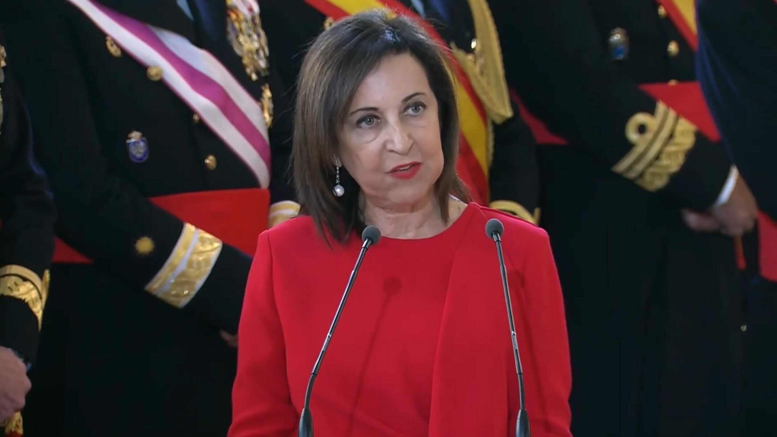 La ministra de Defensa, Margarita Robles, en la Pascua Militar de 2023
