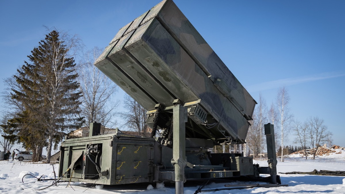 Una batería antimisiles NASAMS, como la que España desplegará en Estonia