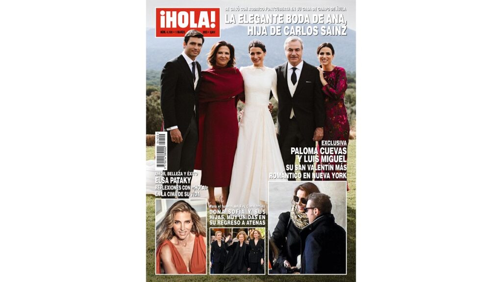 La boda de la hija de Carlos Sainz en la portada de ¡Hola!
