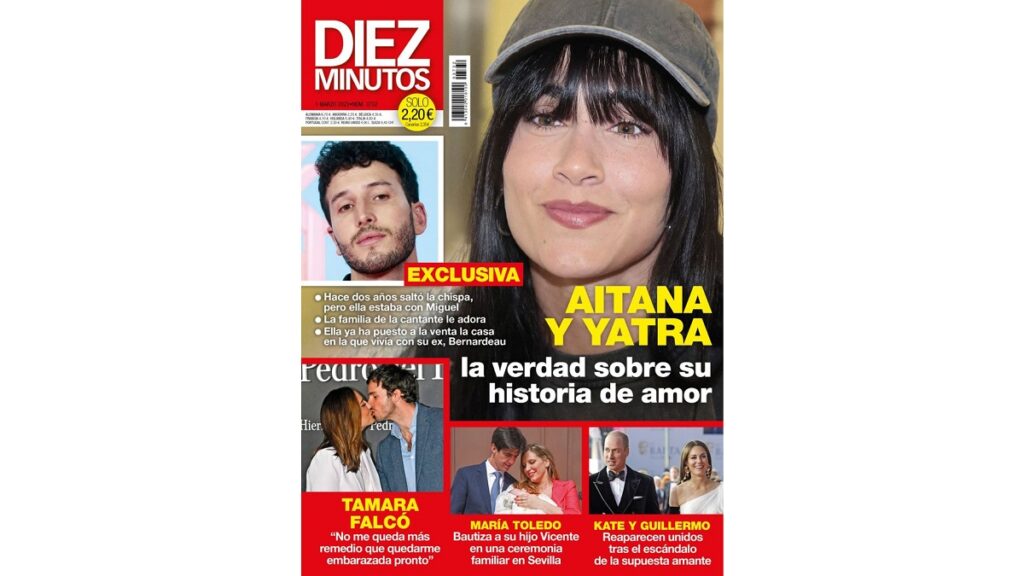 La historia de amor de Aitana y Sebastián Yatra en la revista Diez Minutos