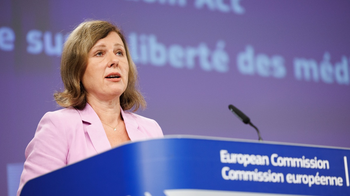 La vicepresidenta de la Comisión Europea responsable del Estado de derecho, Vera Jourova
