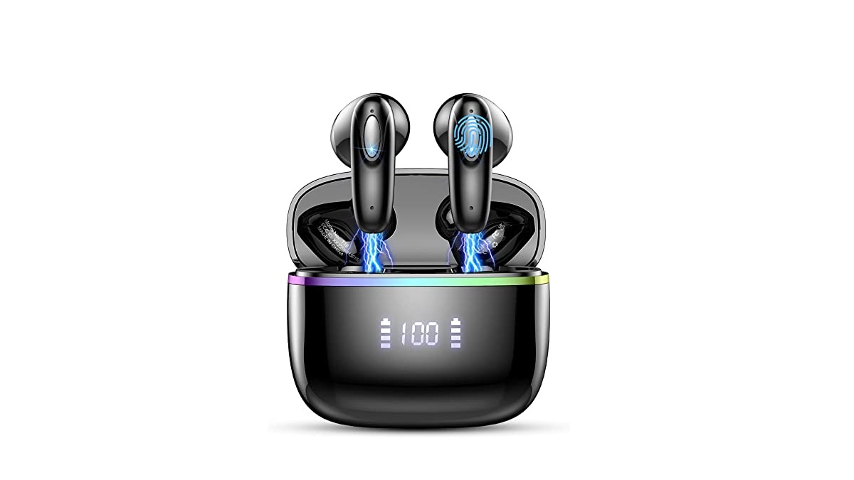 Jxrev Auriculares Inalámbricos, Auriculares Bluetooth 5.3 HiFi