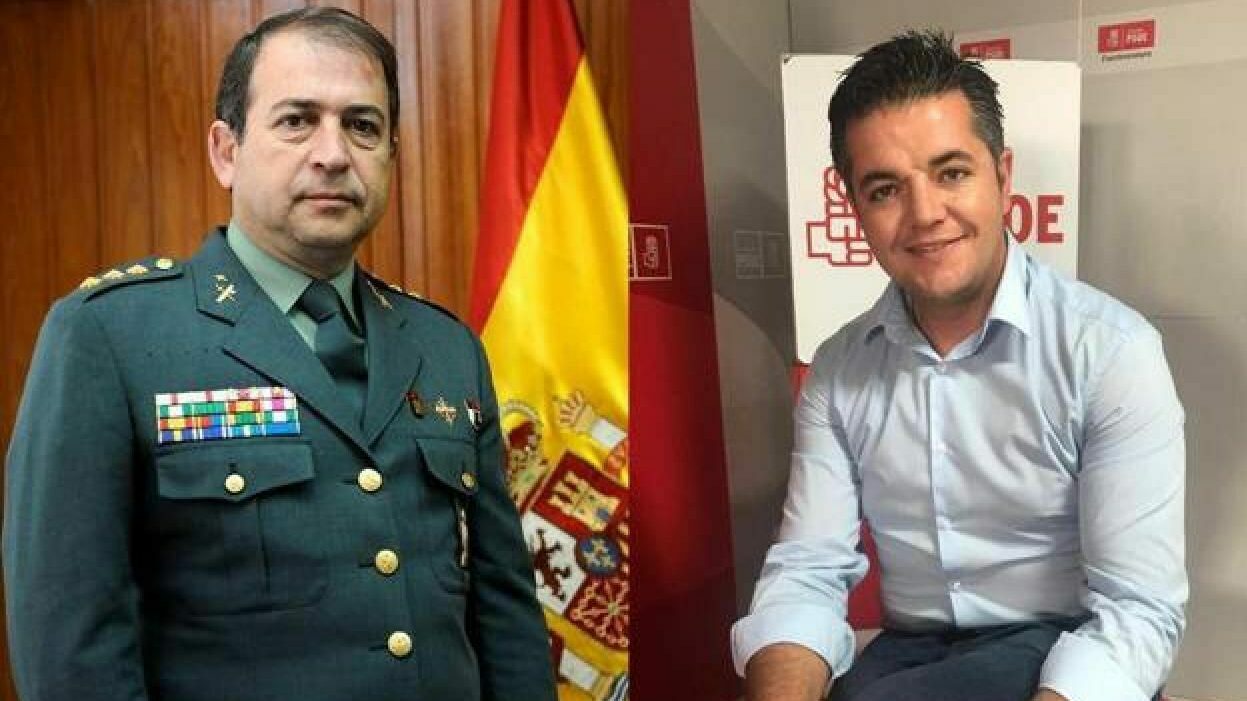 El general jubilado de la Guardia Civil Francisco Javier Espinosa y el exdirector general de Ganadería del Gobierno de Canarias Taishet Fuentes