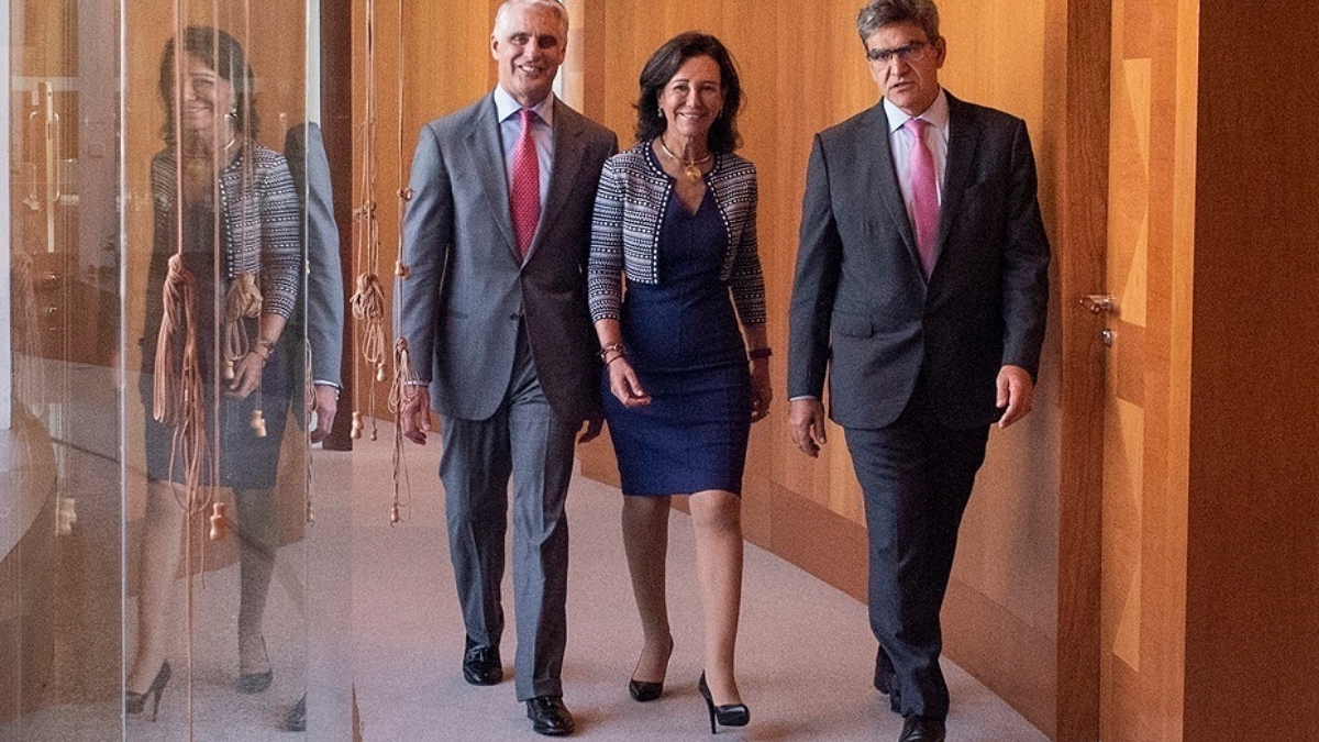 Andrea Orcel, Ana Botín y José Antonio Álvarez