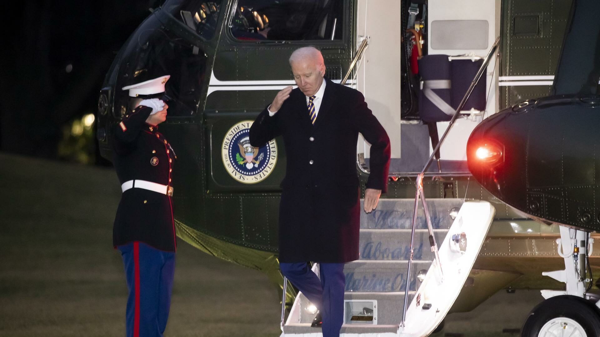 El presidente estadounidense, Joe Biden, de regreso a la Casa Blanca