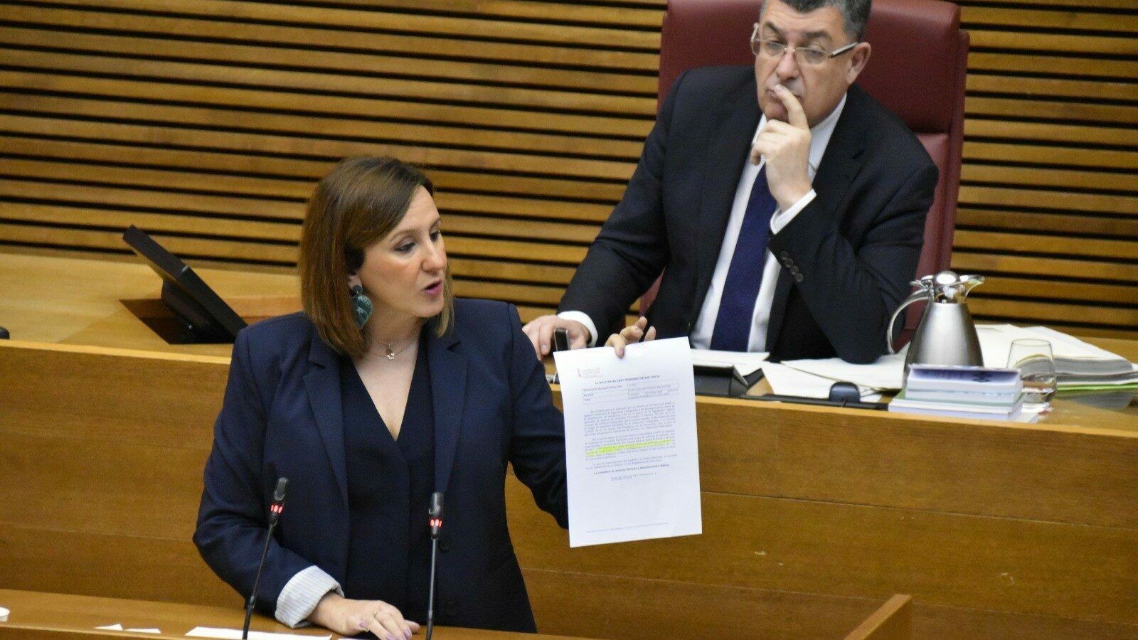 María José Catalá exhibe hoy un informe de la Guardia Civil sobre el tren de Bejís en la sesión de control a Ximo Puig