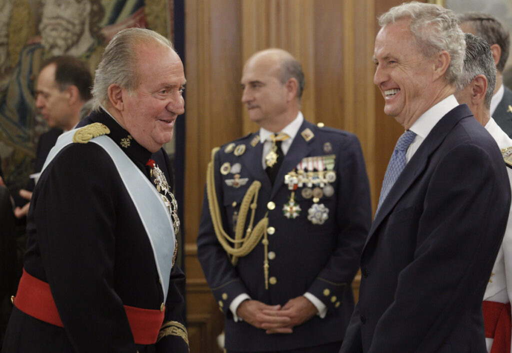 El rey Juan Carlos y Nicolás Murga