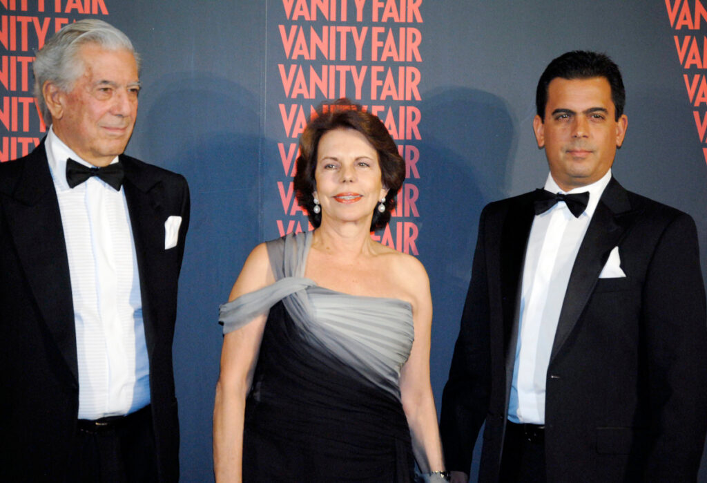 Mario Vargas Llosa y su exmujer, Patricia