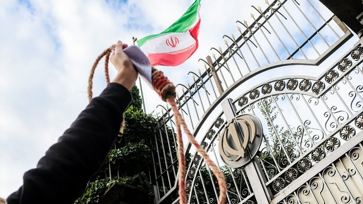 Una protesta en Roma contra las ejecuciones en Irán