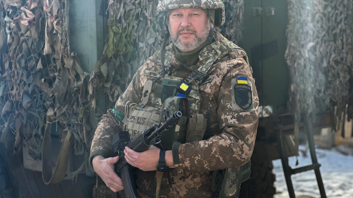 El soldado ucraniano Andrey Babichev en Bakhmut