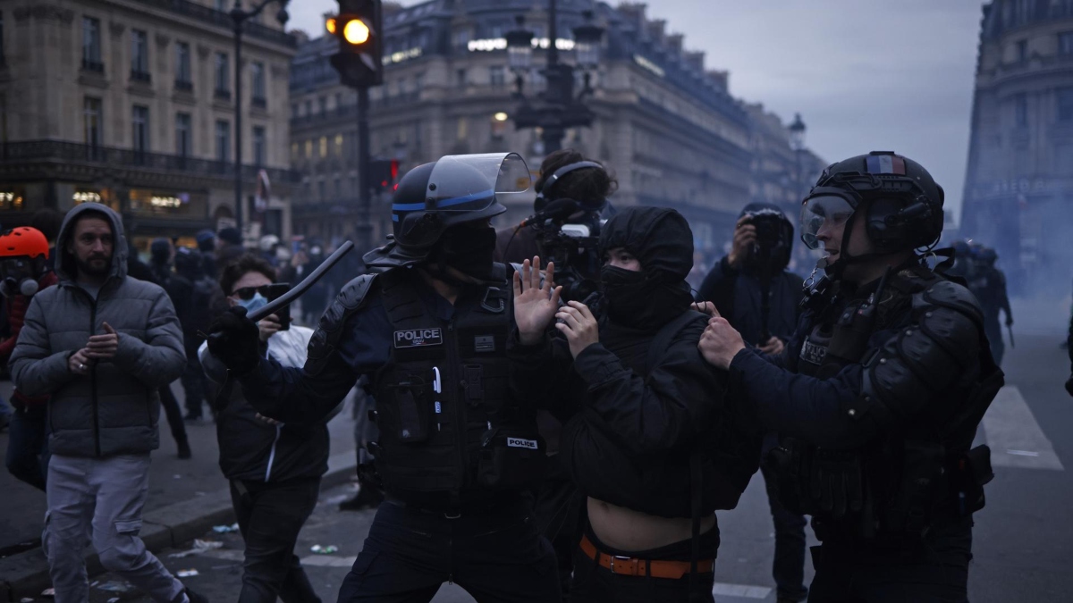 Imagen de las protestas en Francia