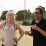 Agustí Villaronga y Susi Sánchez en el rodaje de 'Loli tormenta'