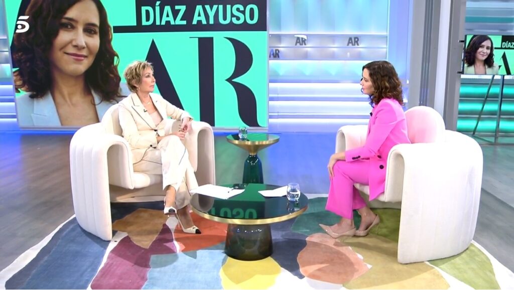 Ana Rosa Quintana entrevista a Isabel Díaz Ayuso
