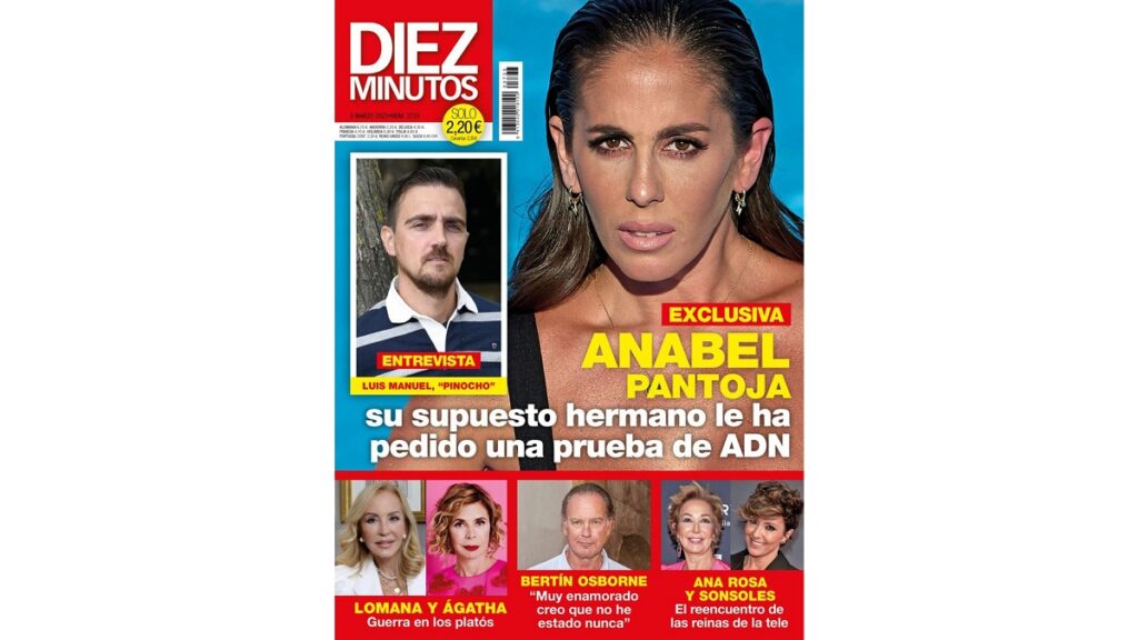 El hermano de Anabel Pantoja, Pinocho, en la revista Diez Minutos