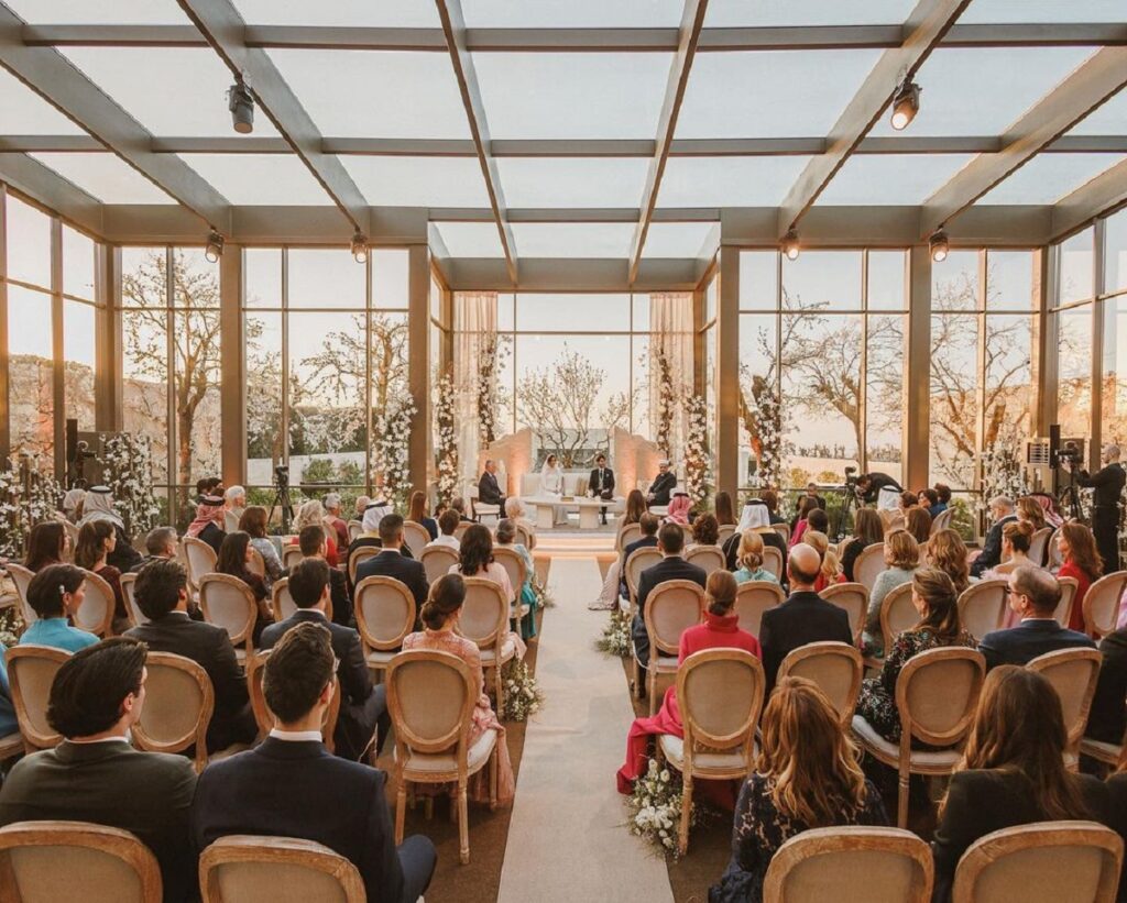 Imagen de la boda de la princesa Iman de Jordania