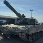 Ejercicio en San Gregorio de militares ucranianos con los Leopard españoles
