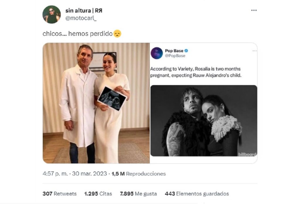 Los rumores de que la cantante Rosalía está embarazada comenzaron en las redes