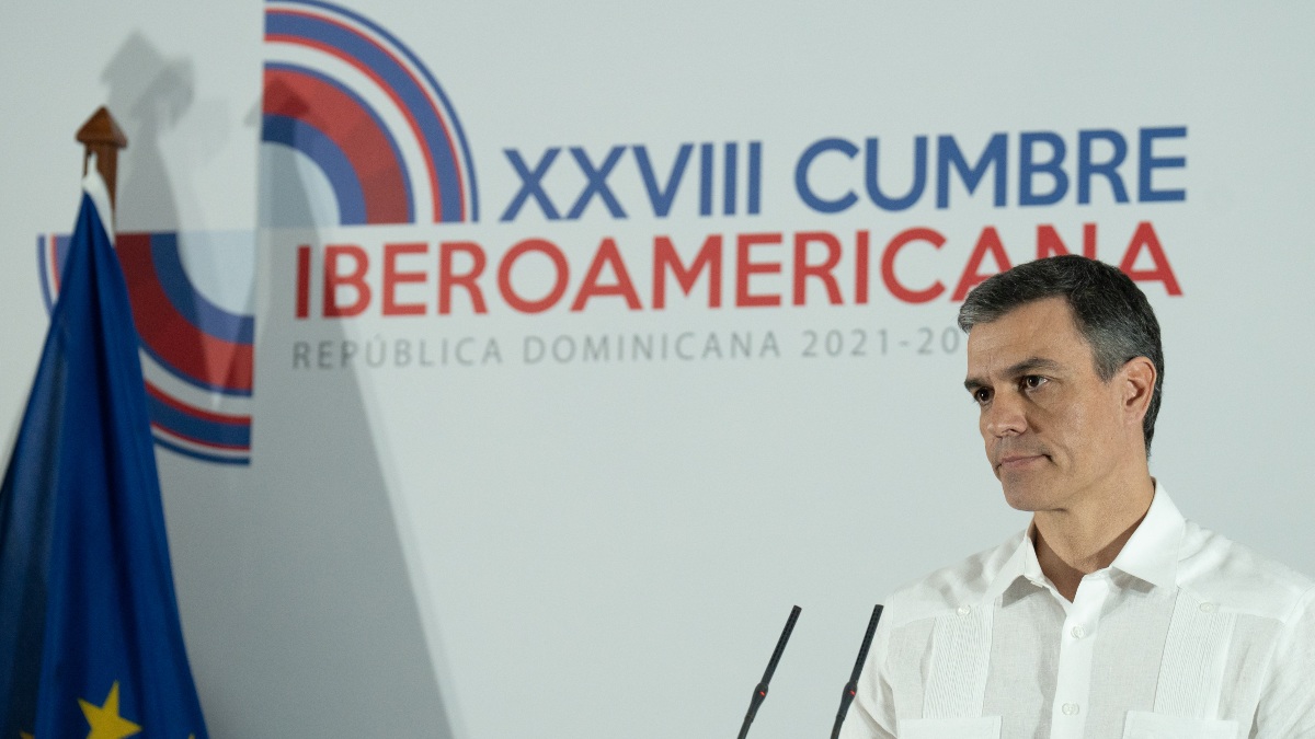 El presidente del Gobierno de España, Pedro Sánchez, en la XXVIII Cumbre Iberoamericana