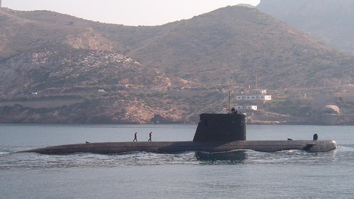 El submarino Mistral, de la Armada