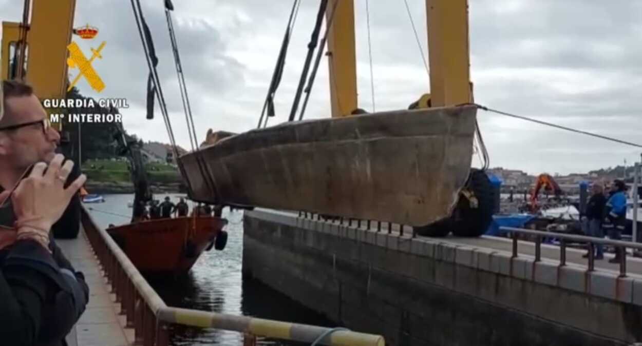 El narcosubmarino de los traficantes colombianos localizado en Galicia