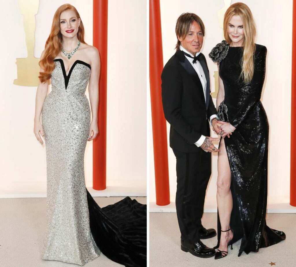 Alfombra roja de los premios Oscar 2023: Jessica Chastain y Nicole Kidman