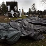 Víctimas mortales en Bucha (Ucrania)