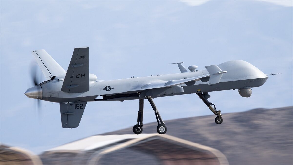 Un drone MQ-9 Reaper de la Fuerza Aérea estadounidense