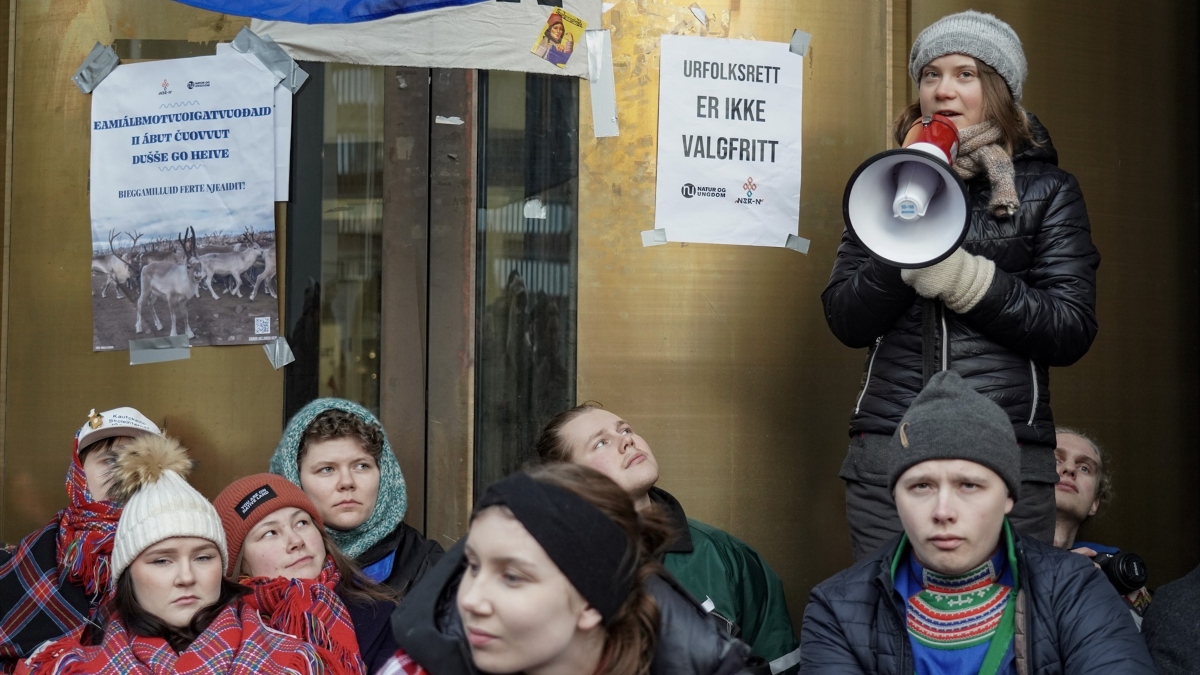 Protesta de Greta Thunberg en Oslo