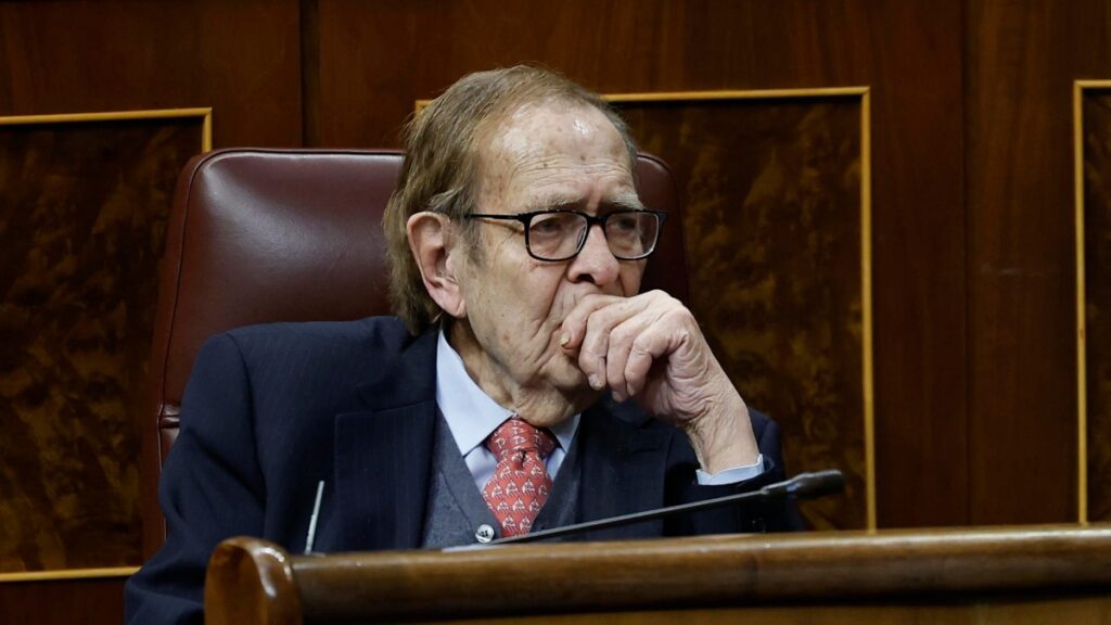 Ramón Tamames en la moción de censura